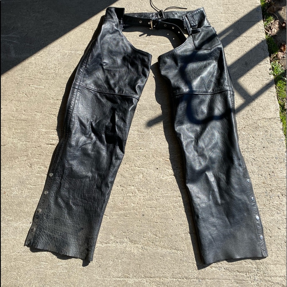 Unisex Jamin Leather motorcycle chaps